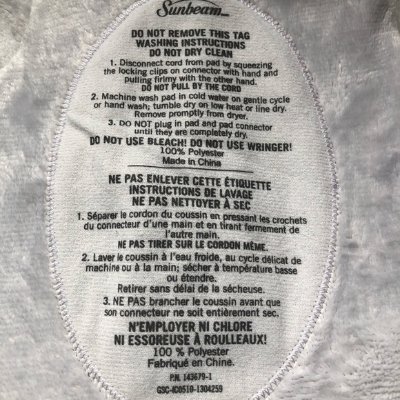 Sunbeam Other Sunbeam Renue Tension Relief Heating Pad Gray Poshmark